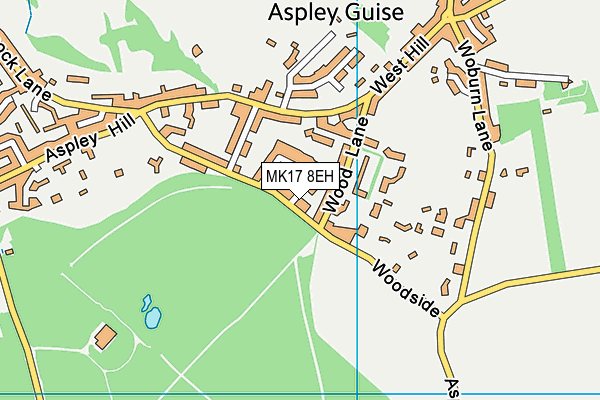 MK17 8EH map - OS VectorMap District (Ordnance Survey)