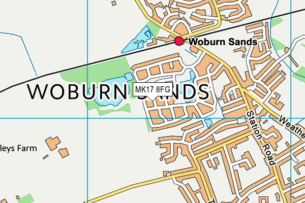 MK17 8FG map - OS VectorMap District (Ordnance Survey)