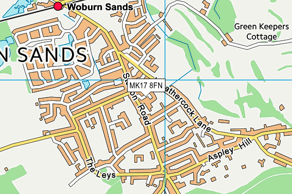 MK17 8FN map - OS VectorMap District (Ordnance Survey)