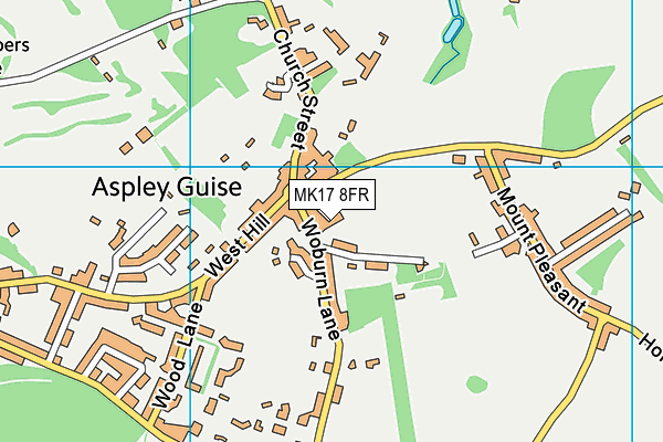 MK17 8FR map - OS VectorMap District (Ordnance Survey)