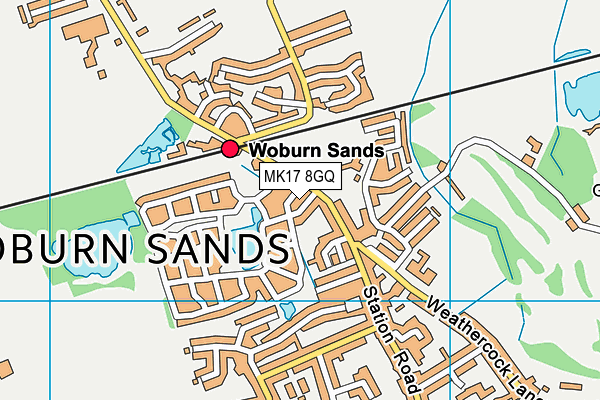 MK17 8GQ map - OS VectorMap District (Ordnance Survey)