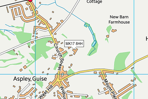 MK17 8HH map - OS VectorMap District (Ordnance Survey)