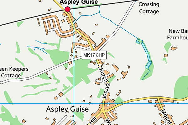 MK17 8HP map - OS VectorMap District (Ordnance Survey)