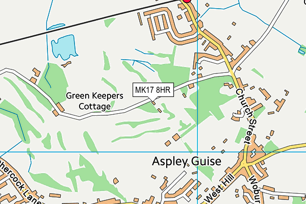 MK17 8HR map - OS VectorMap District (Ordnance Survey)