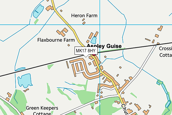 MK17 8HY map - OS VectorMap District (Ordnance Survey)