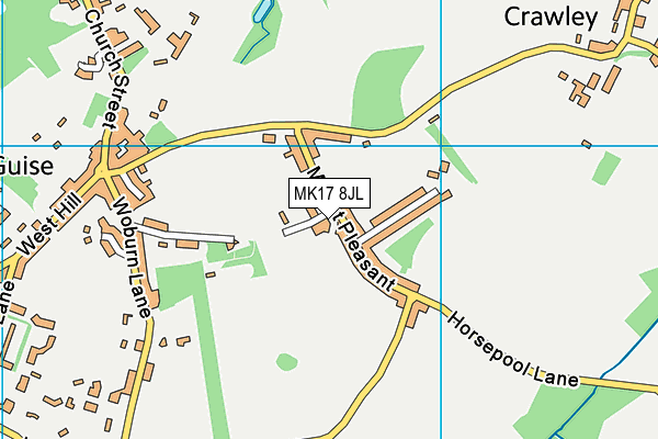 MK17 8JL map - OS VectorMap District (Ordnance Survey)