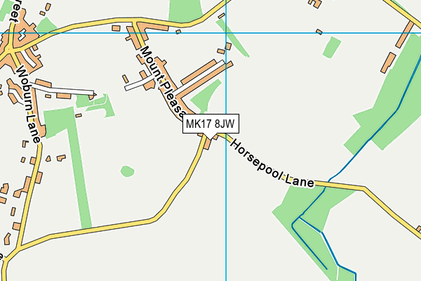 MK17 8JW map - OS VectorMap District (Ordnance Survey)