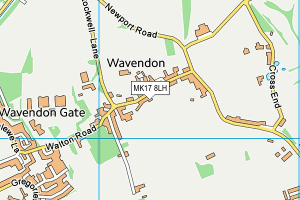 Wavendon Community Centre map (MK17 8LH) - OS VectorMap District (Ordnance Survey)