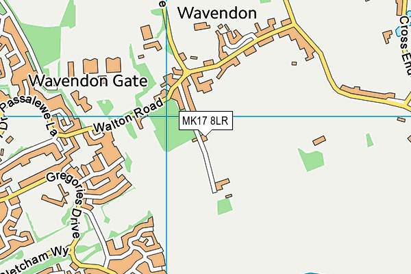 MK17 8LR map - OS VectorMap District (Ordnance Survey)