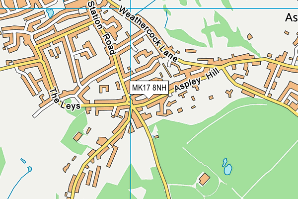 MK17 8NH map - OS VectorMap District (Ordnance Survey)