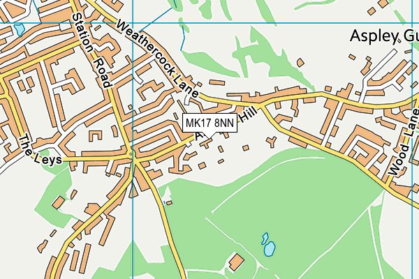 MK17 8NN map - OS VectorMap District (Ordnance Survey)