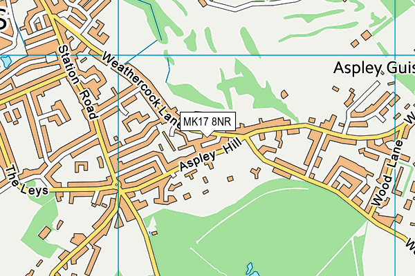 MK17 8NR map - OS VectorMap District (Ordnance Survey)