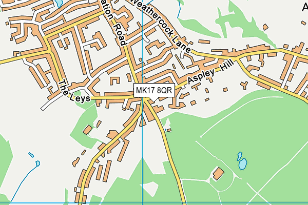 MK17 8QR map - OS VectorMap District (Ordnance Survey)