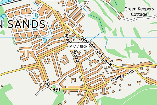 MK17 8RR map - OS VectorMap District (Ordnance Survey)