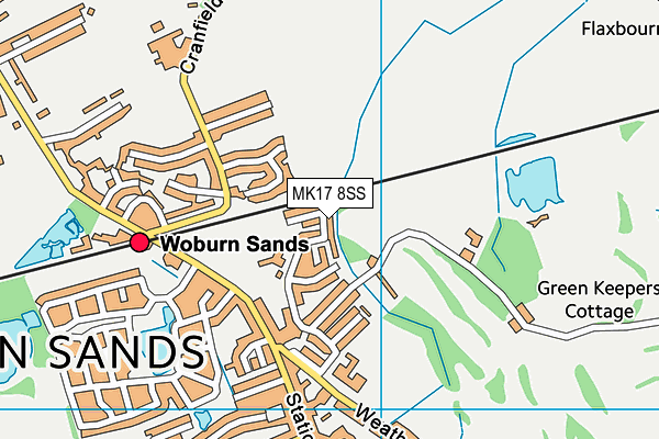 MK17 8SS map - OS VectorMap District (Ordnance Survey)