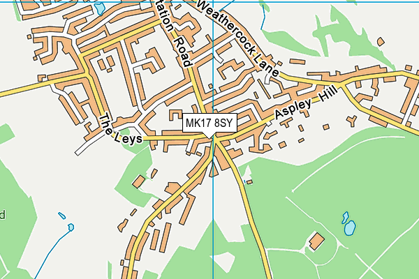 MK17 8SY map - OS VectorMap District (Ordnance Survey)