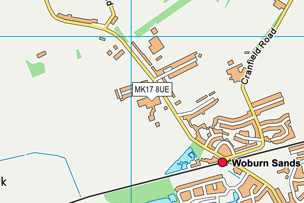 MK17 8UE map - OS VectorMap District (Ordnance Survey)