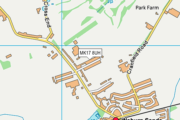 MK17 8UH map - OS VectorMap District (Ordnance Survey)