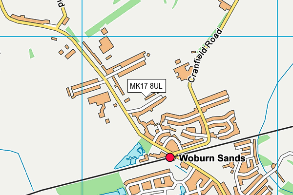 MK17 8UL map - OS VectorMap District (Ordnance Survey)