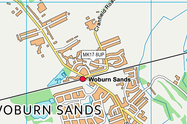 MK17 8UP map - OS VectorMap District (Ordnance Survey)