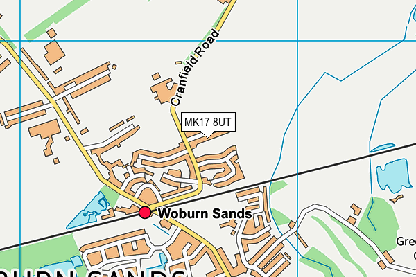 MK17 8UT map - OS VectorMap District (Ordnance Survey)