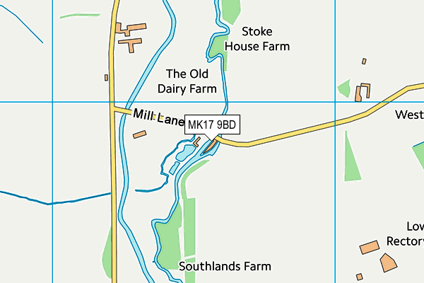 MK17 9BD map - OS VectorMap District (Ordnance Survey)