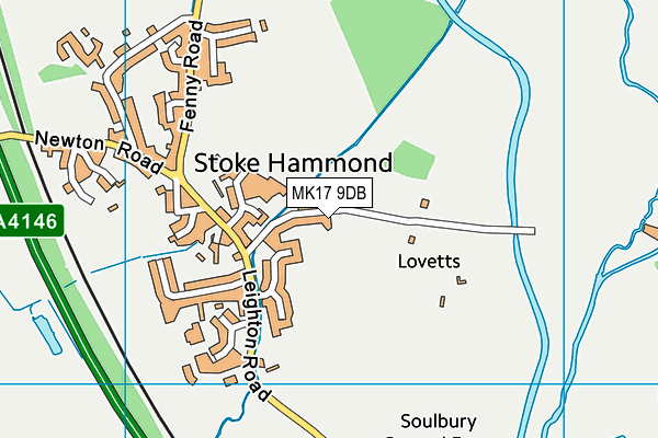 Stoke Hammond Sports Club map (MK17 9DB) - OS VectorMap District (Ordnance Survey)