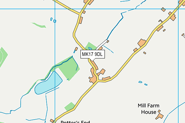 MK17 9DL map - OS VectorMap District (Ordnance Survey)