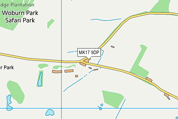 MK17 9DP map - OS VectorMap District (Ordnance Survey)