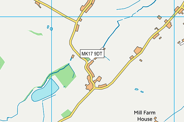 MK17 9DT map - OS VectorMap District (Ordnance Survey)