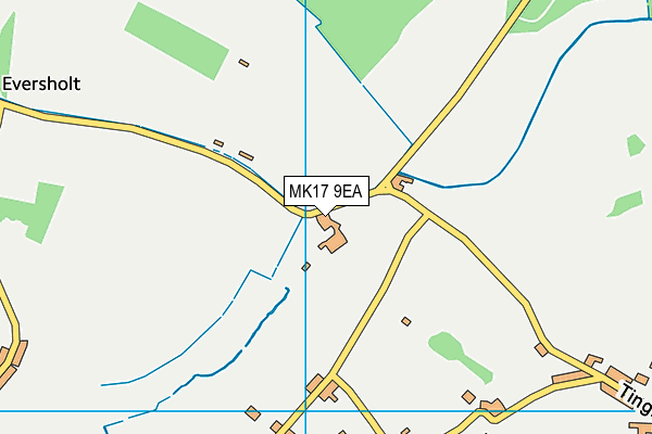 MK17 9EA map - OS VectorMap District (Ordnance Survey)