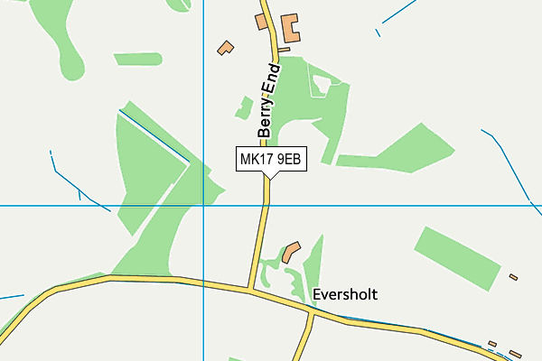 MK17 9EB map - OS VectorMap District (Ordnance Survey)