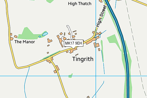 MK17 9EH map - OS VectorMap District (Ordnance Survey)