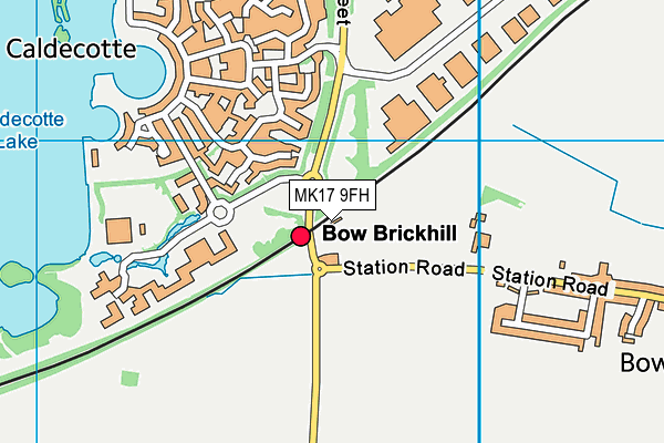 MK17 9FH map - OS VectorMap District (Ordnance Survey)