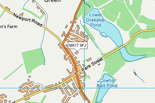 MK17 9FJ map - OS VectorMap District (Ordnance Survey)