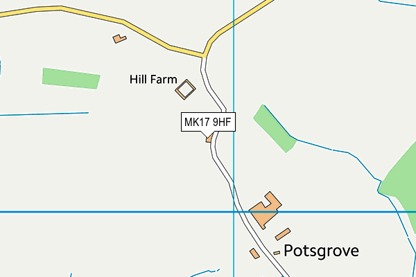 MK17 9HF map - OS VectorMap District (Ordnance Survey)