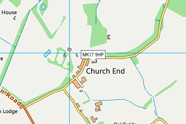 MK17 9HP map - OS VectorMap District (Ordnance Survey)