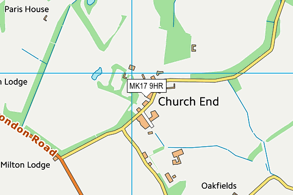 MK17 9HR map - OS VectorMap District (Ordnance Survey)