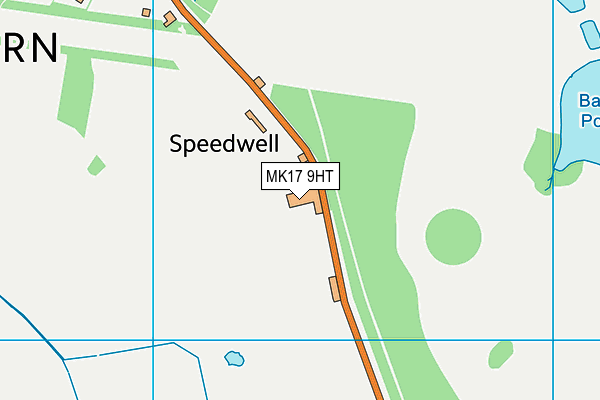 MK17 9HT map - OS VectorMap District (Ordnance Survey)