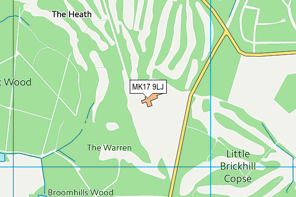Woburn Golf Club map (MK17 9LJ) - OS VectorMap District (Ordnance Survey)