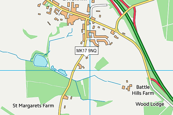 MK17 9NQ map - OS VectorMap District (Ordnance Survey)