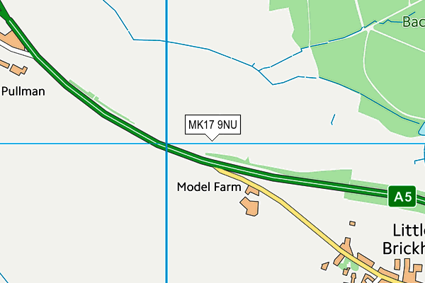 MK17 9NU map - OS VectorMap District (Ordnance Survey)