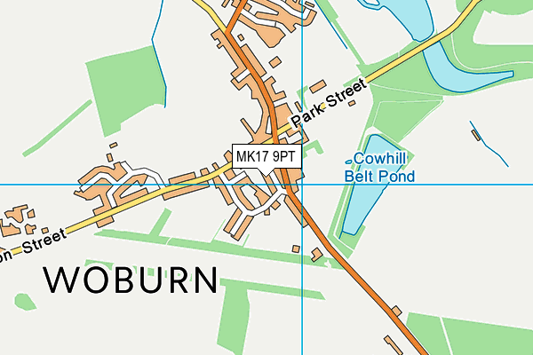 MK17 9PT map - OS VectorMap District (Ordnance Survey)