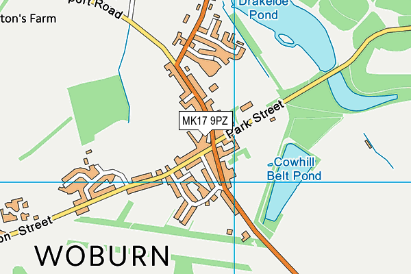 Map of WOBURN WINE CELLAR LTD at district scale