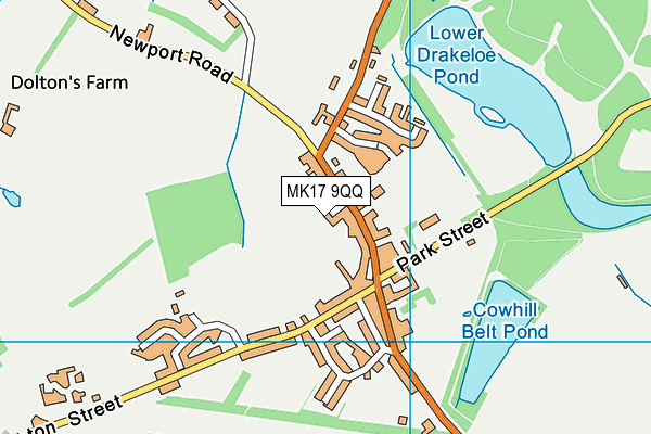 MK17 9QQ map - OS VectorMap District (Ordnance Survey)