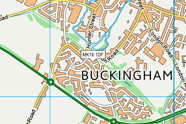 MK18 1DF map - OS VectorMap District (Ordnance Survey)