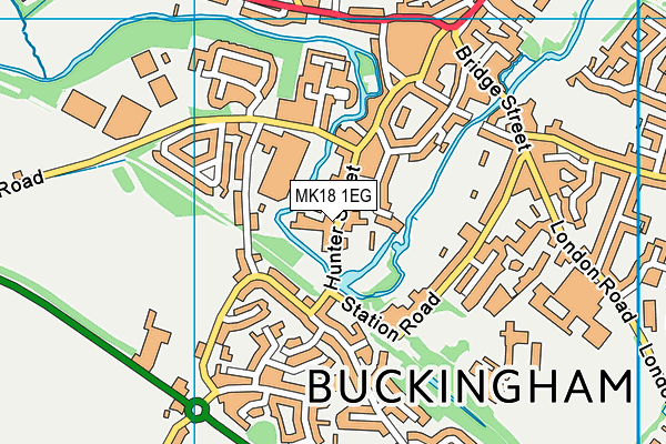 University of Buckingham map (MK18 1EG) - OS VectorMap District (Ordnance Survey)