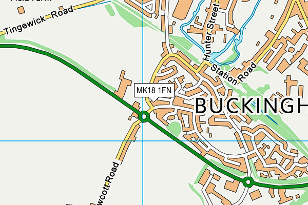 MK18 1FN map - OS VectorMap District (Ordnance Survey)