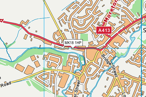 MK18 1HP map - OS VectorMap District (Ordnance Survey)