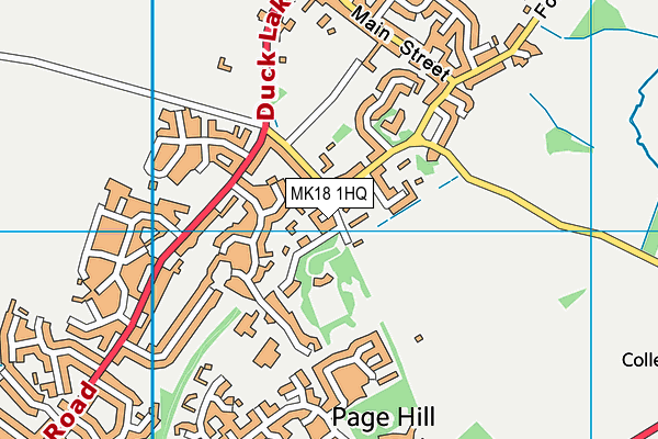 MK18 1HQ map - OS VectorMap District (Ordnance Survey)